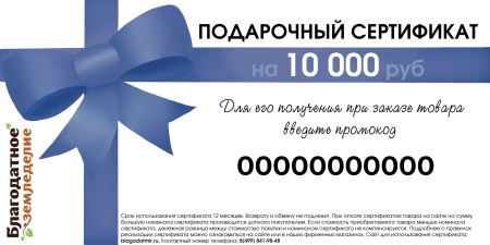 Подарочный сертификат 10 000